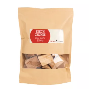 Drevené kúsky na údenie - buk 1kg - GrillTeam