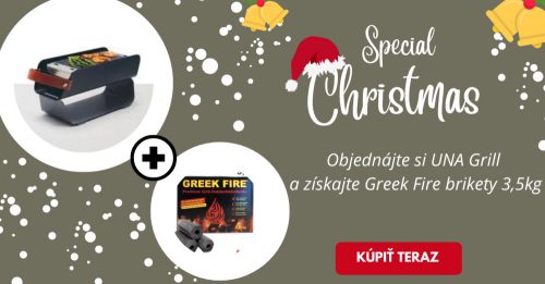 UNA Grill + Greek Fire brikety 3,5kg